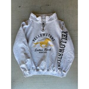 Yellowstone‎ Dutton Ranch 1/4 Zip Pullover Sweatshirt TV Show Small